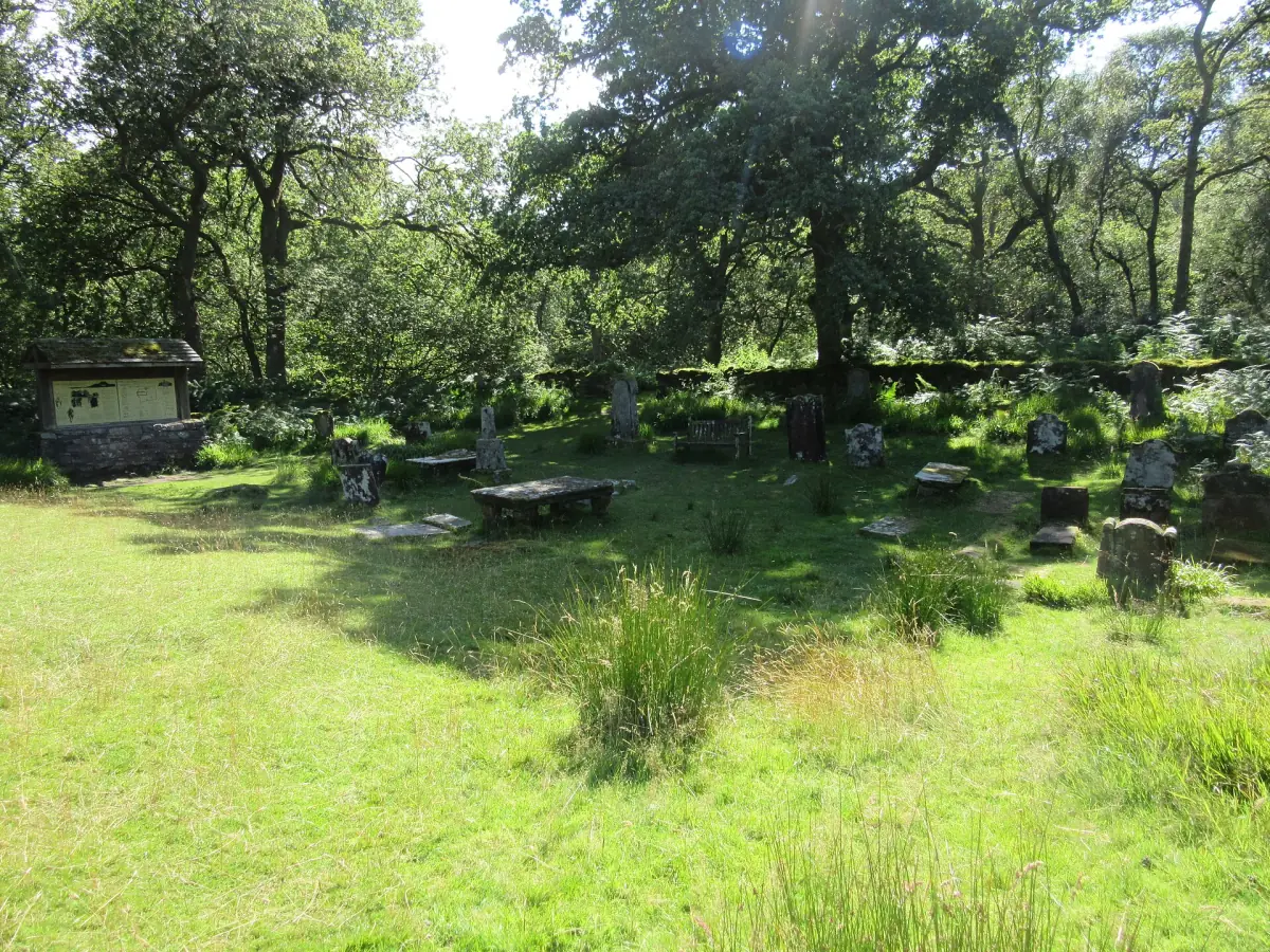 The old burial ground on Inchcailloch