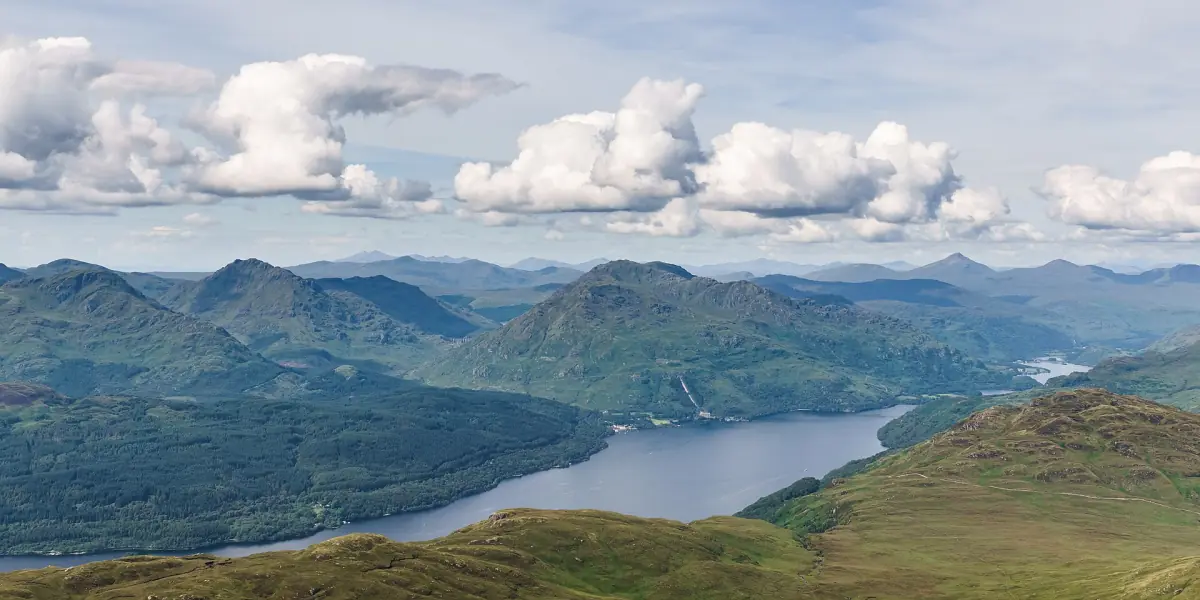 Loch Lomond looking north-west from Ben Lomond