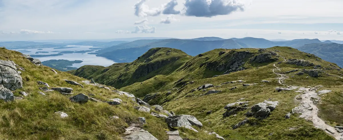 The Ptarmigan Ridge route on Ben Lomond