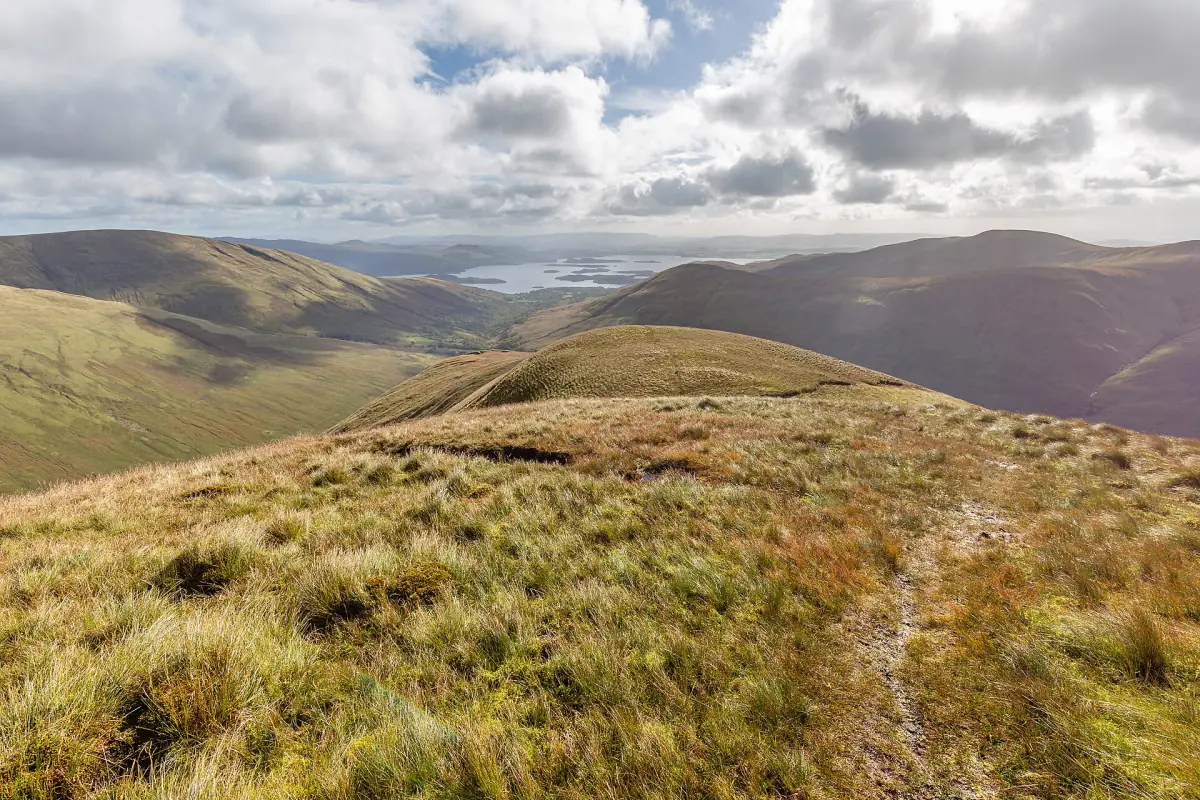 Der Loch Lomond von Beinn Eich in den Luss Hills